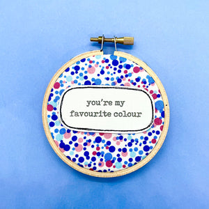 wall art . small . favourite colour