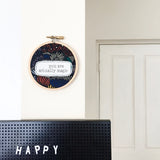wall art . large . best author . navy blue natives